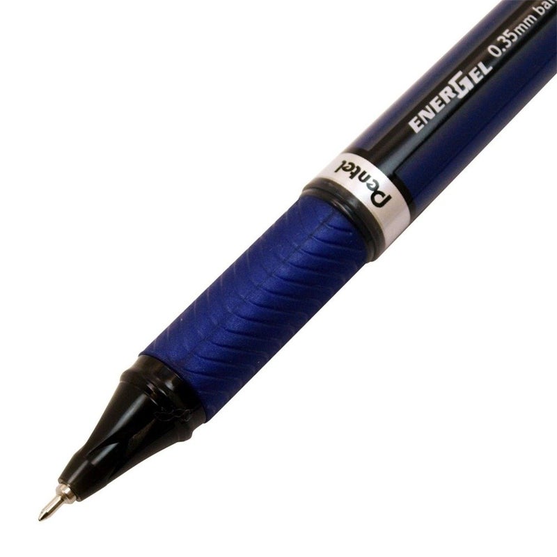 بنتل قلم حبر جاف Pentel Energel Euro، طرف إبرة 0.35 مم، حبر أسود (BLN23-A) - Image 2